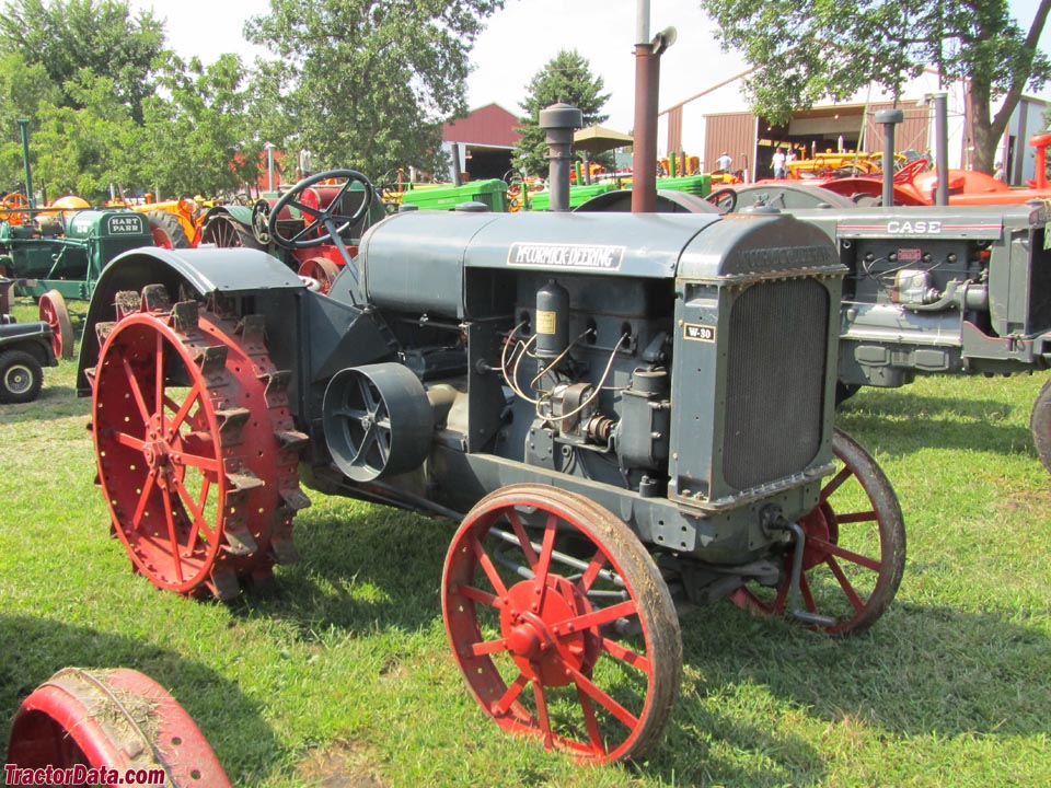 Gray McCormick-Deering W-30 with steel wheels.