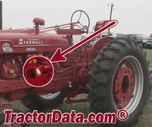 Farmall Super MD serial number location