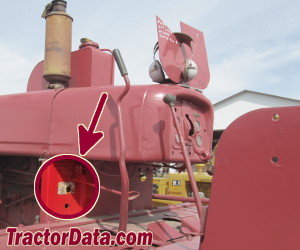 International Harvester TD-24 serial number location