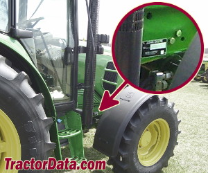 John Deere 6230 serial number location