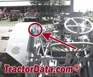 International Harvester 10-20 serial number location