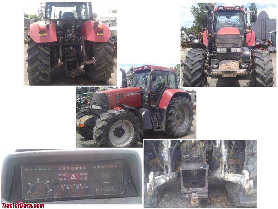 Collage of Case IH CVX 120 photos.