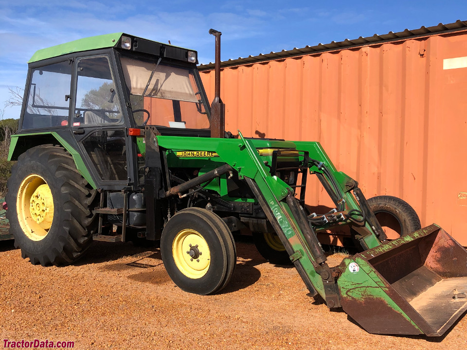 John Deere 2200 with loader, right side.