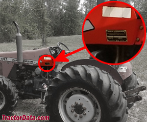 Massey Ferguson 481 serial number location