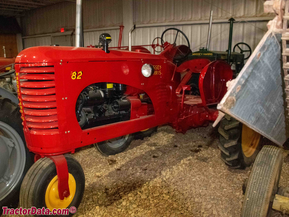 Massey-Harris 82 with single front wheel.