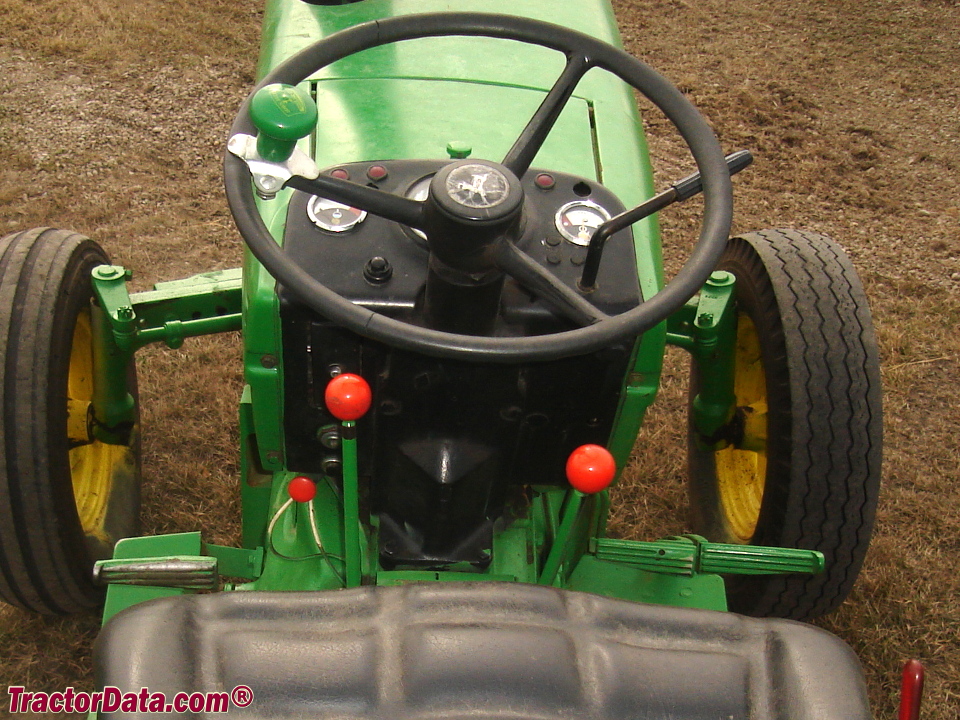 John Deere 920 operator station and controls.
