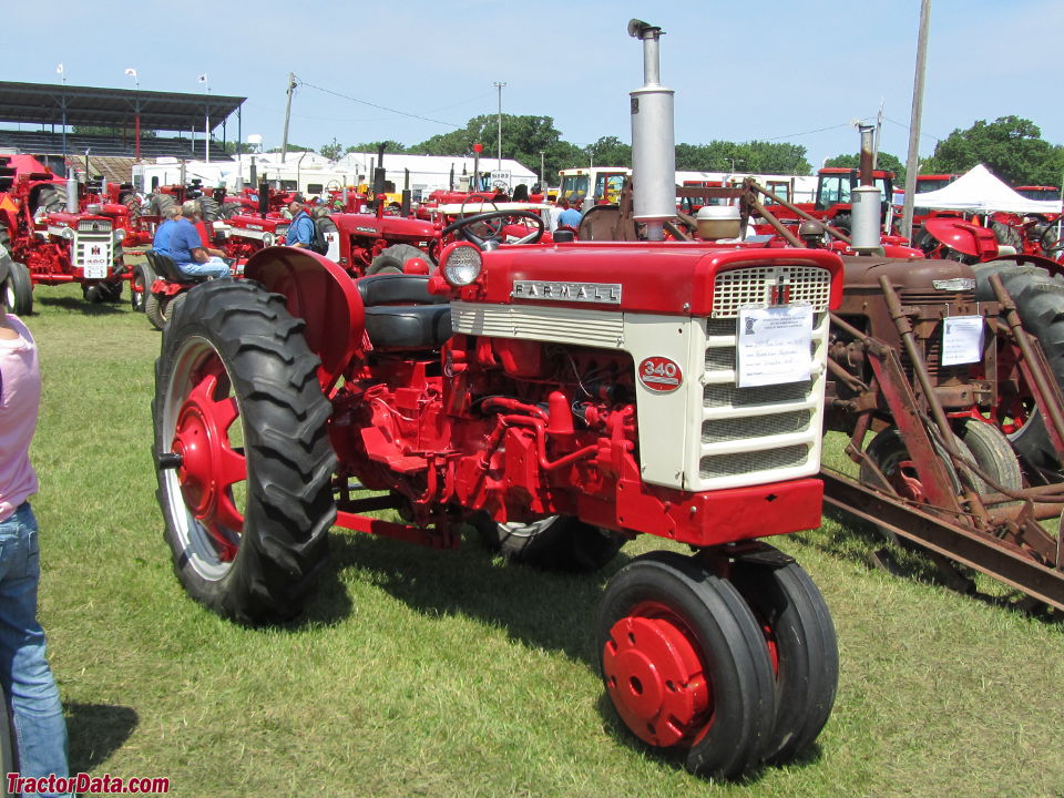 Farmall 340 gasoline with tricycle front end.