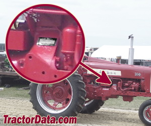 Farmall 350 serial number location