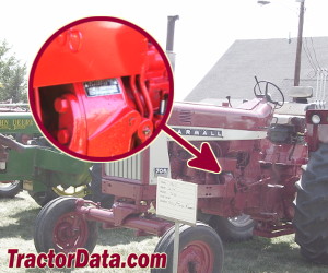 International Harvester 706 serial number location