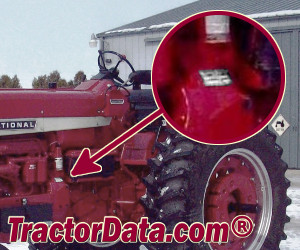 Farmall 1026 serial number location