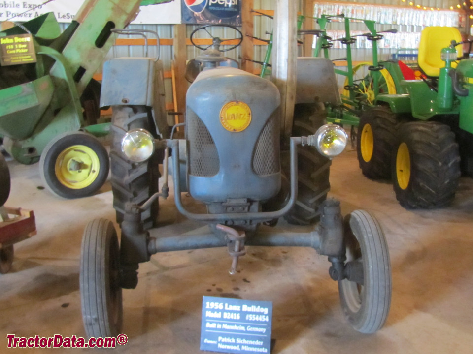 1956 Lanz D2416 tractor.