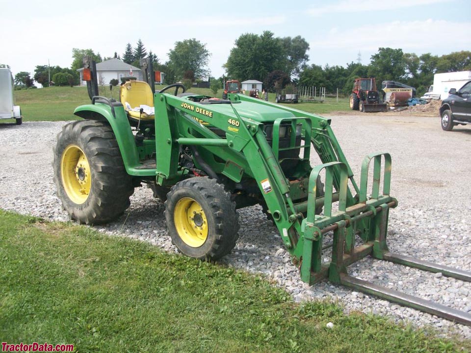 John Deere 4600 with model 460 front-end loader.