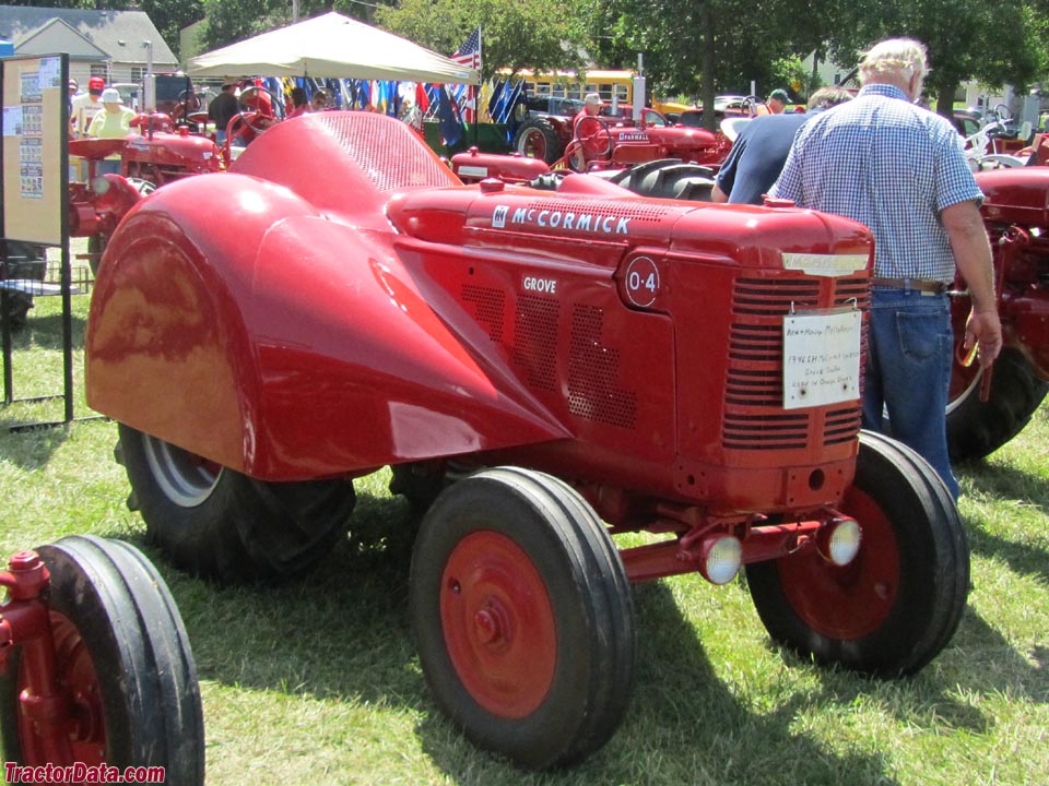 McCormick-Deering O-4 grove tractor, front-right view.