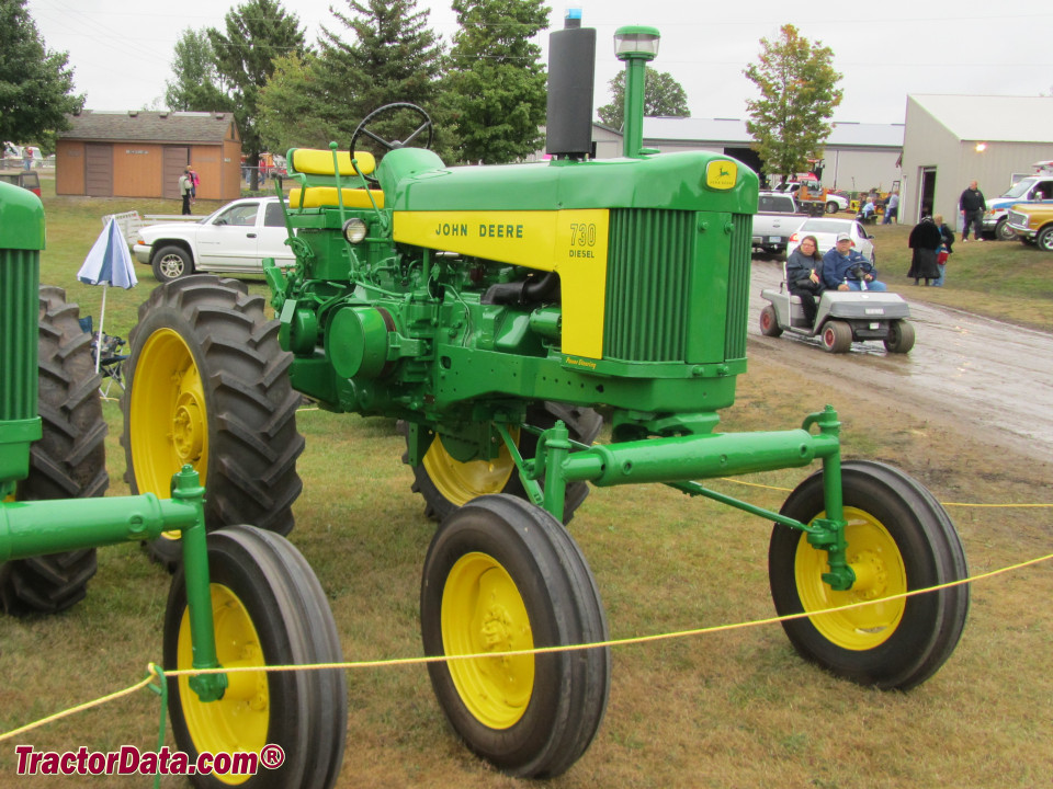 John Deere 730 Hi-Crop tractor.