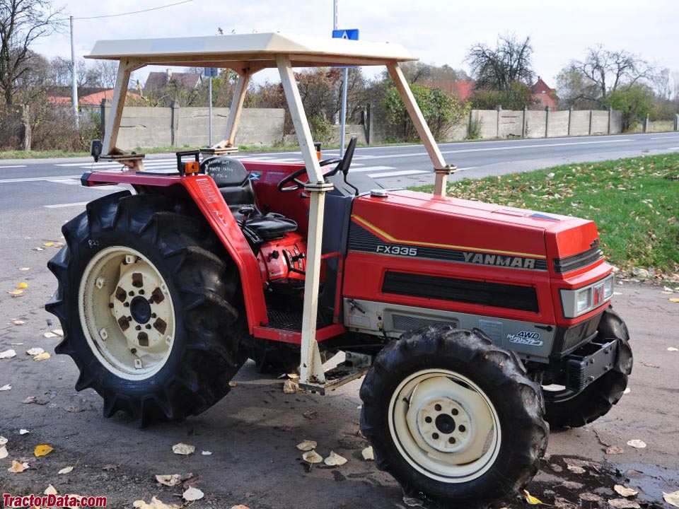 Yanmar FX335D with four-post ROPS.