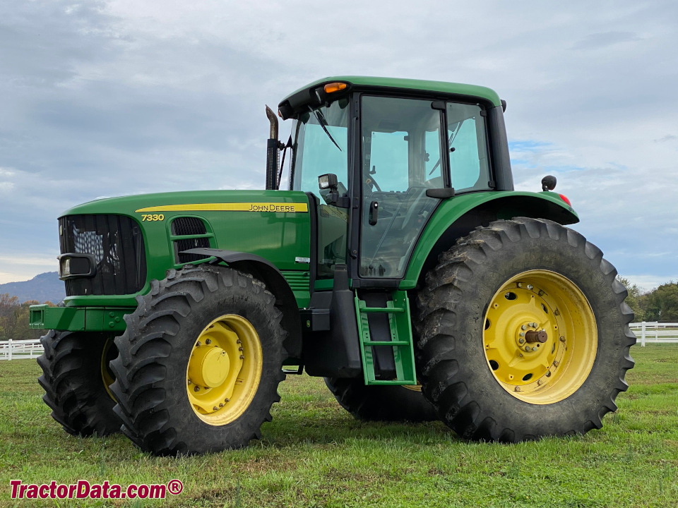 John Deere 7330 row-crop tractor.
