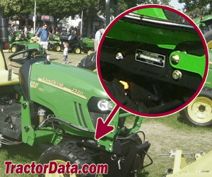 John Deere 2320 serial number location