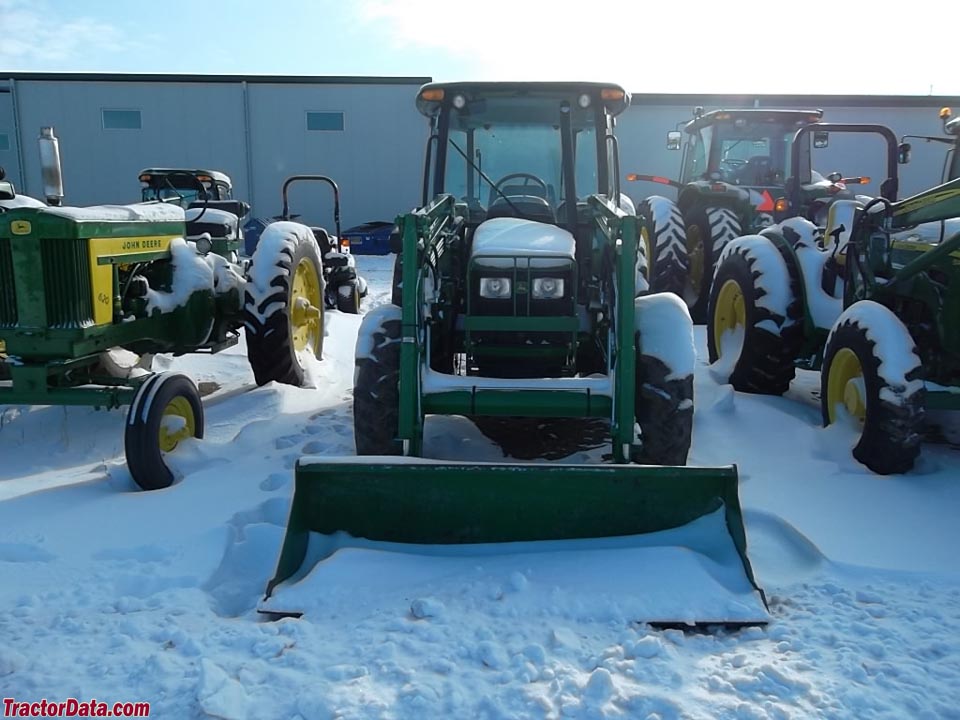 John Deere 5603 with cab and model 542 loader.