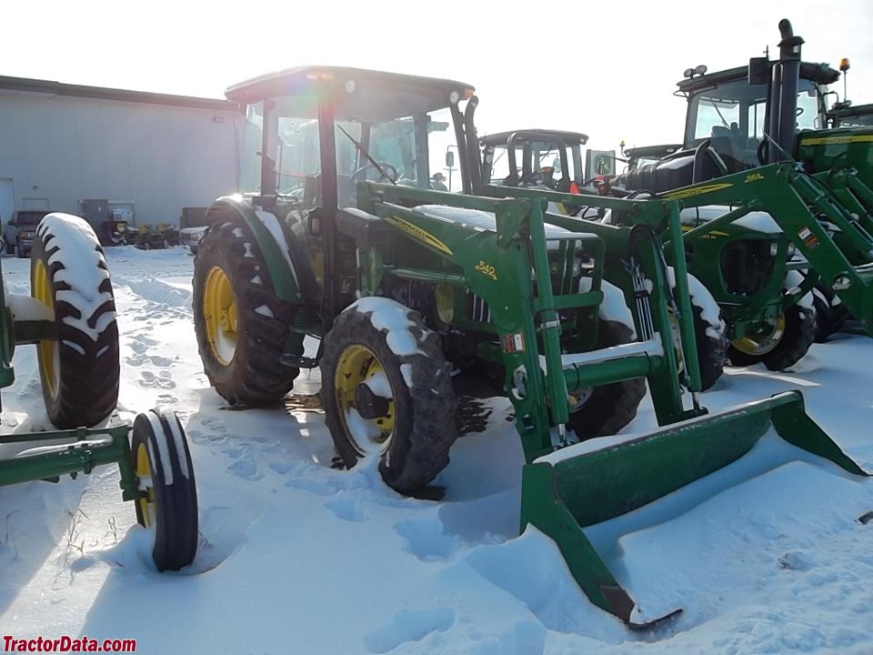 John Deere 5603 with cab and model 542 loader.