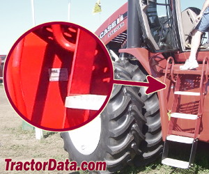 CaseIH Steiger 435 serial number location