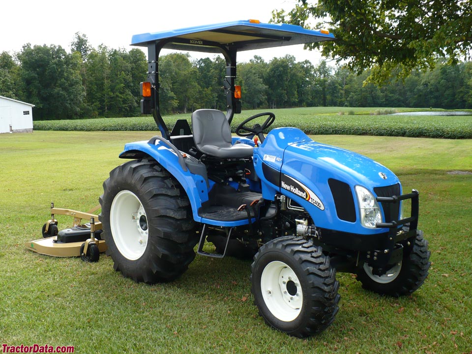 New Holland TC40DA with mower.