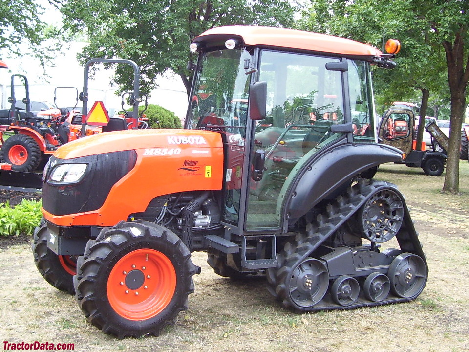 Kubota M8540 Power Krawler, left side.