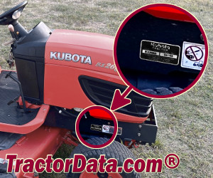 Kubota BX2660 serial number location