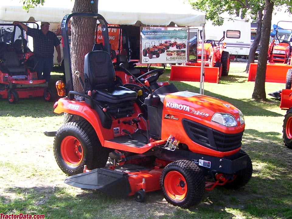 Kubota BX2660 with mid-mount mower deck.