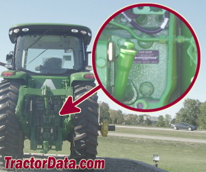 John Deere 8295R serial number location