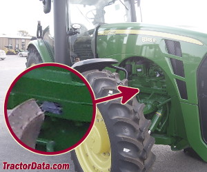 John Deere 8345R serial number location