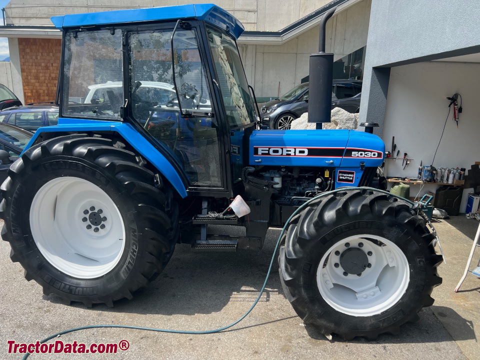Ford 5030 utility tractor with cab.
