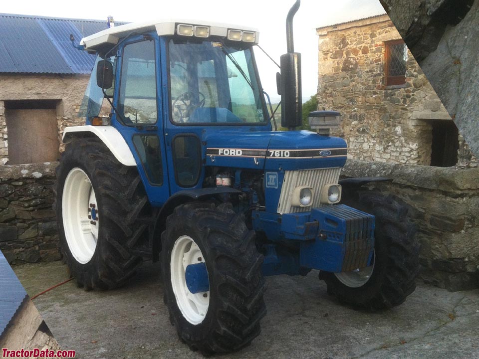 Ford 7610 Series II with four-wheel drive.