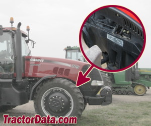 CaseIH Magnum 305 serial number location