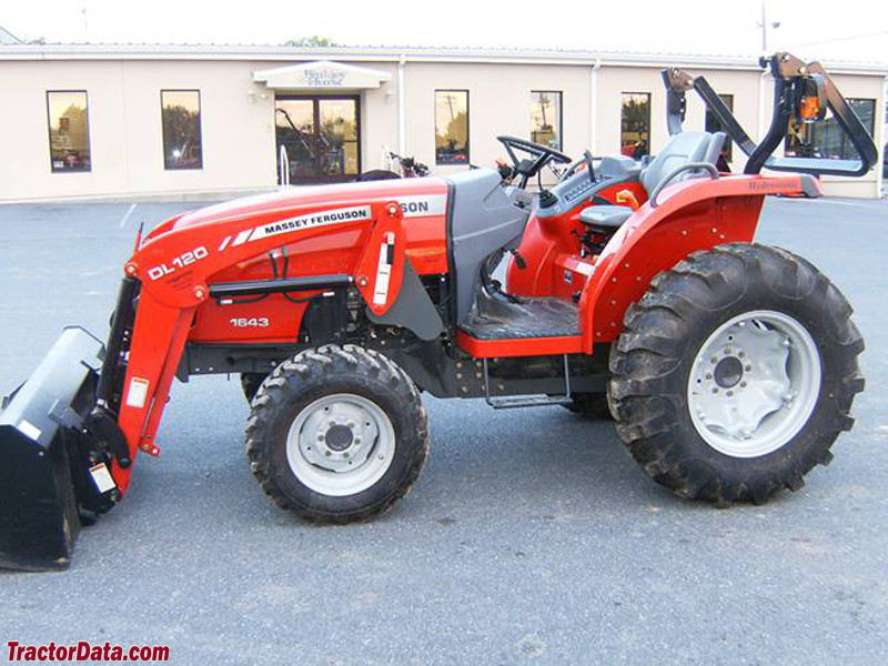 Massey Ferguson 1643 with DL120 front-end loader.