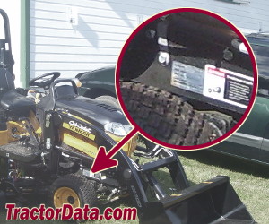 Cub Cadet Sc2400 serial number location