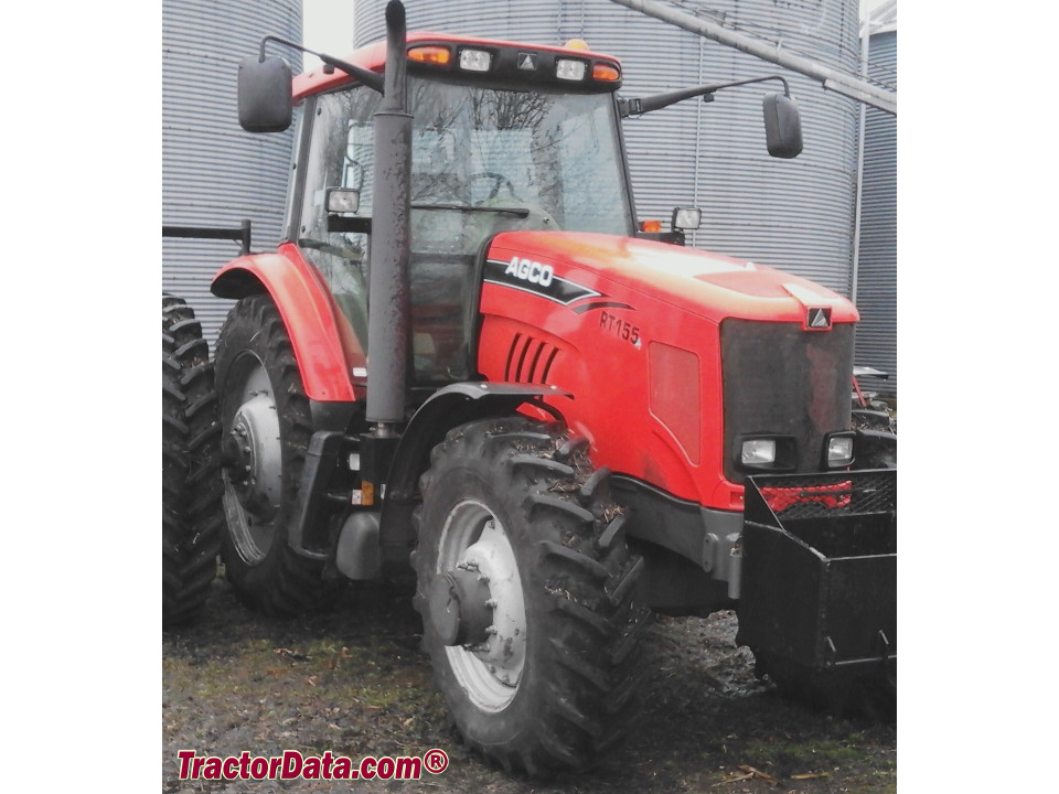 AGCO RT155A row-crop tractor.