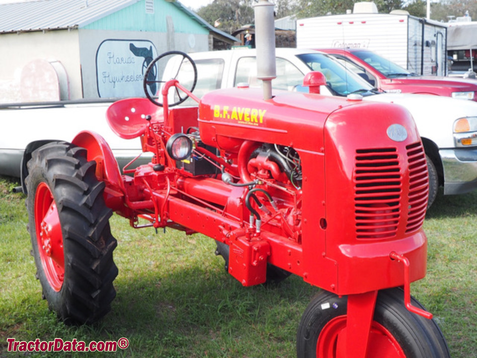 B.F. Avery model A row-crop tractor.