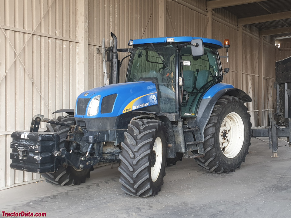 New Holland T6060, left side.