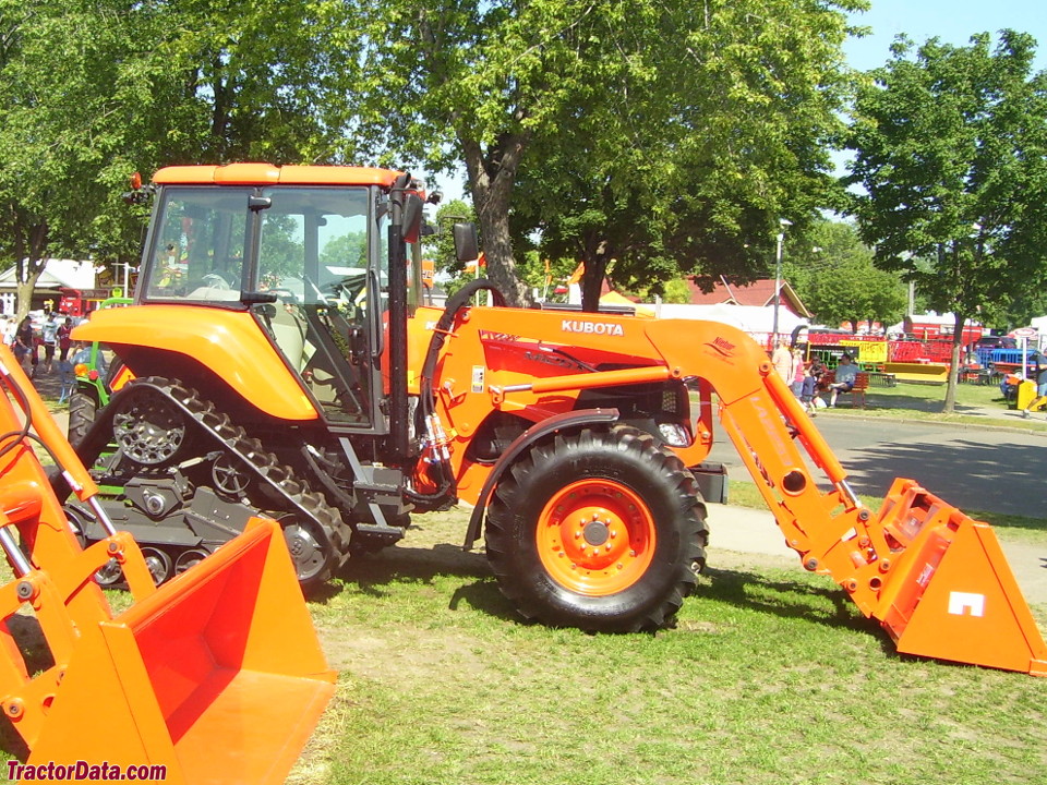 Right side of Kubota M126X Power Krawler with loader