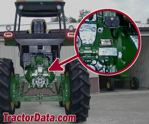 John Deere 4050 Hi-Crop serial number location