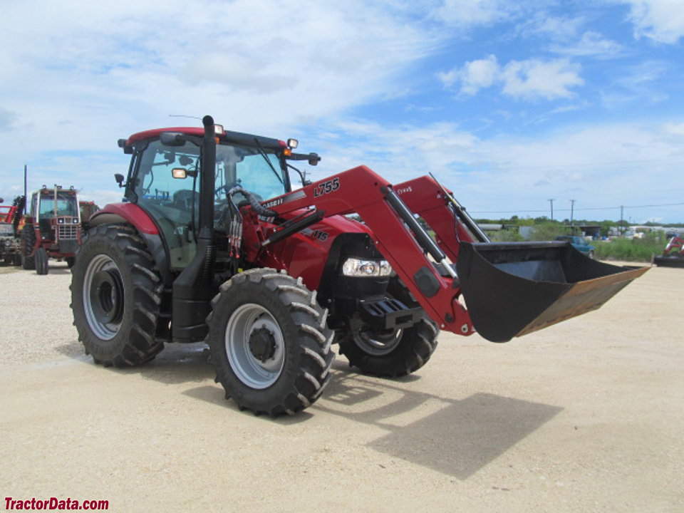 Case IH Maxxum 115 with L755 front-end loader.