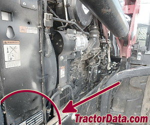 CaseIH Maxxum 125 serial number location