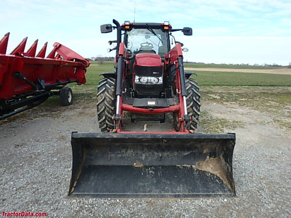 Case IH Maxxum 125 with L755 front-end loader.