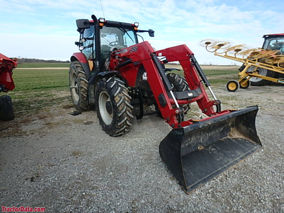 Case IH Maxxum 125 with L755 front-end loader.
