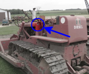 International Harvester TD-14A serial number location