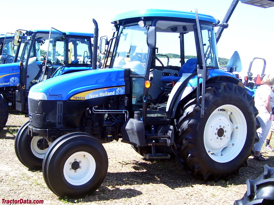 Two-wheel drive New Holland TD5050 tractor.
