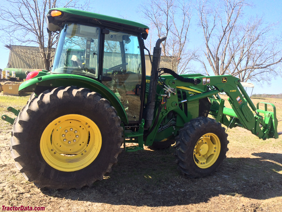 John Deere 5100M with H260 front-end loader.