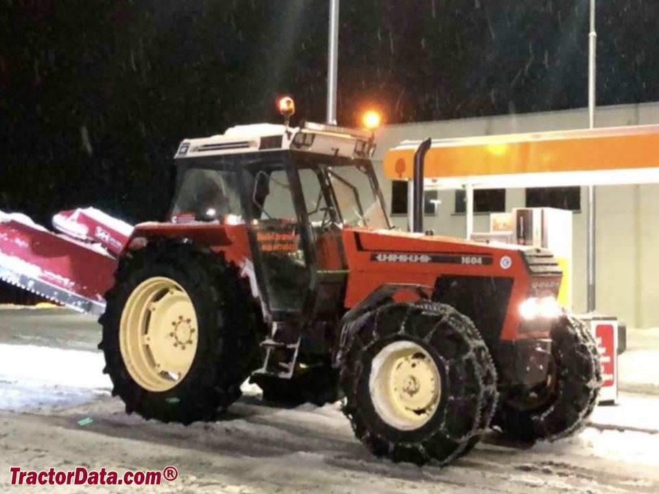 Ursus 1604 row-crop tractor, right side.