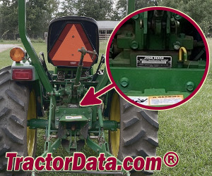 John Deere 790 serial number location