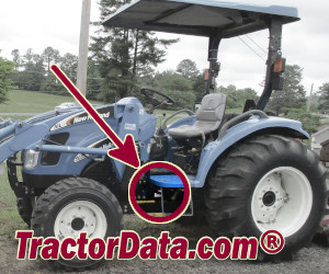 New Holland TC33DA serial number location